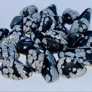 Snowflake Obsidian Tumbled Crystal ❄️💎